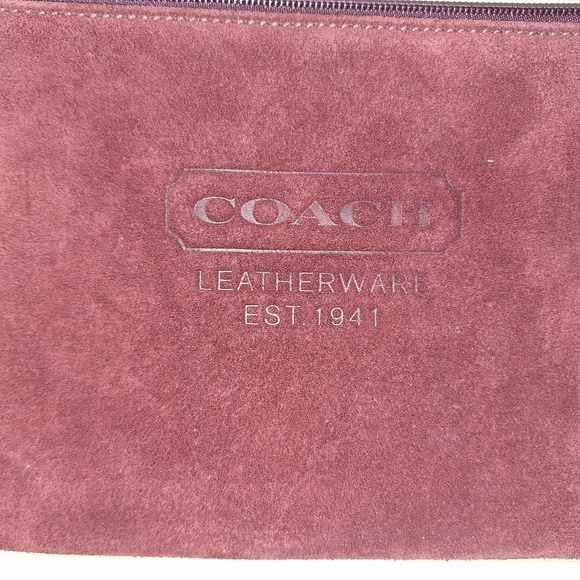 NWOT COACH Suede Wristlet - Picture 3 of 7